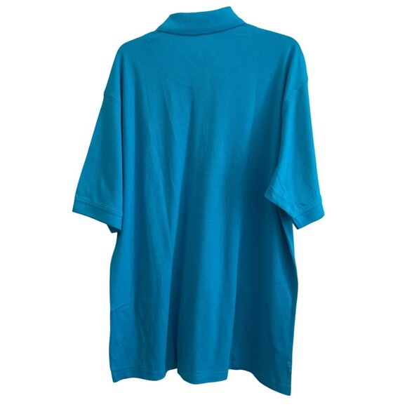 2010 Grand Slam XL Polo Shirt 100% Cotton Teal Blue Embroidered Design - Picture 3 of 7